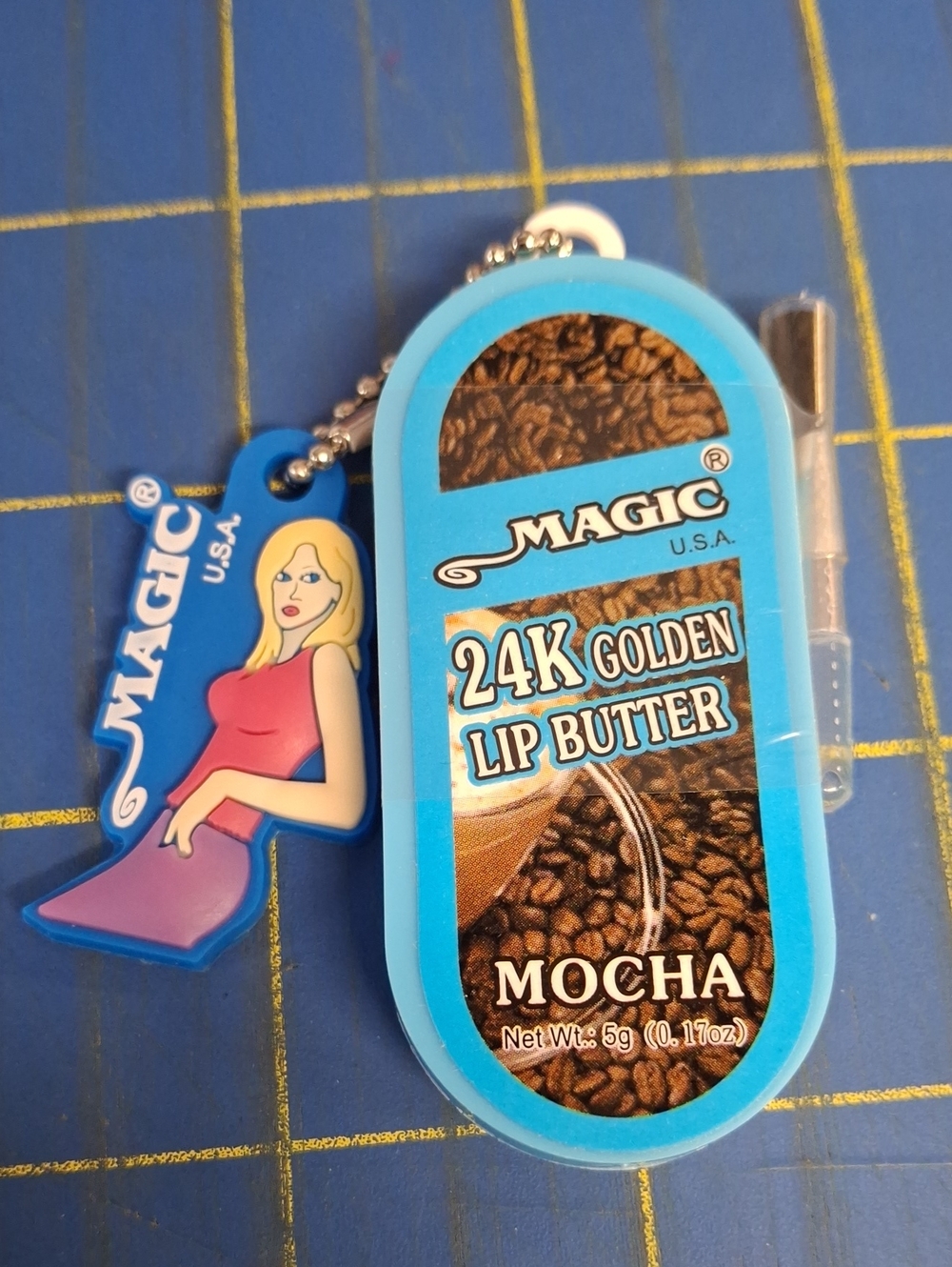 Magic 24K Golden Lip Butter 5g New Sealed Case  Keychain - Mocha